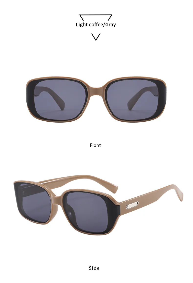 Casual Retro Classic Style Sunglasses Pc Square Full Frame Glasses display picture 13