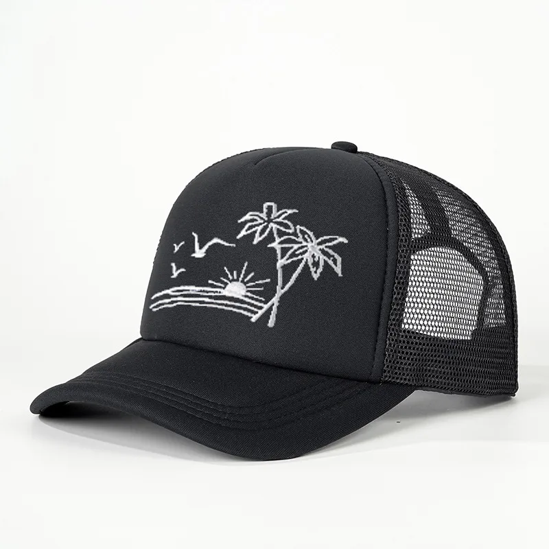 Unisex Casual Simple Style Streetwear Coconut Tree Curved Eaves Baseball Cap display picture 3
