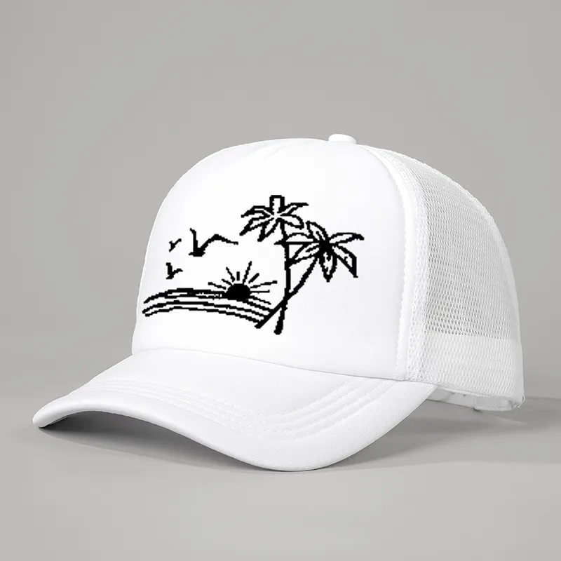 Unisex Casual Simple Style Streetwear Coconut Tree Curved Eaves Baseball Cap display picture 6