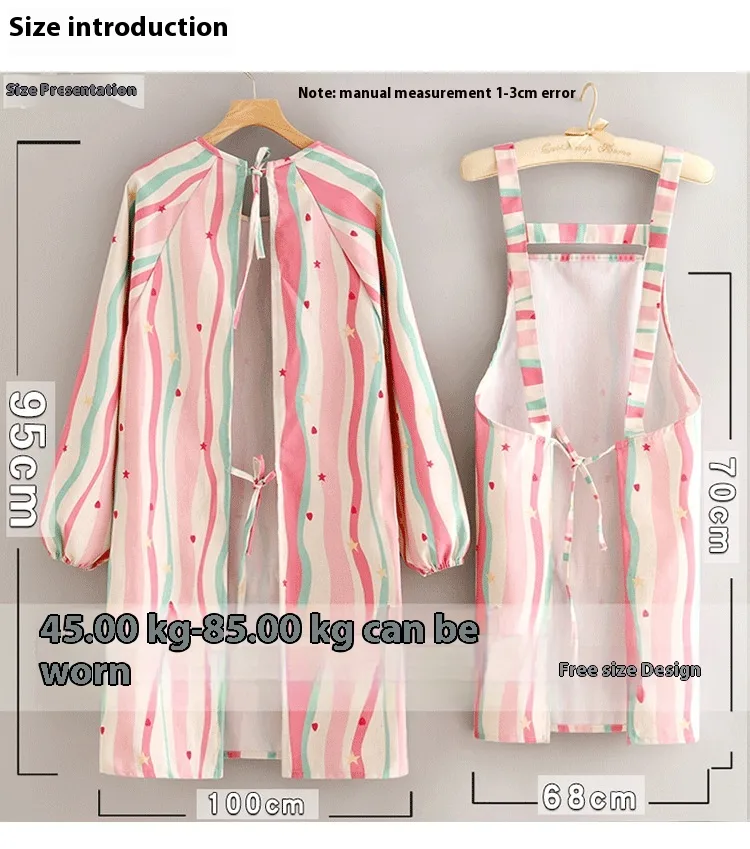 Cute Printing Canvas Apron Cooking Aprons 1 Piece 1 Set display picture 1