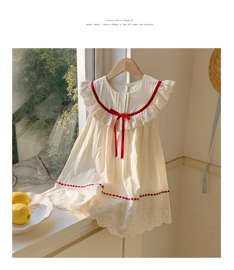 Girl'S Casual Simple Style Streetwear Solid Color Cotton Girls Dresses display picture 15
