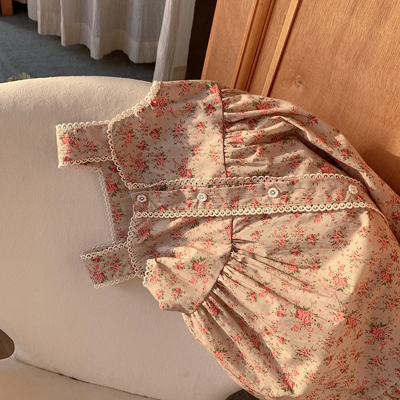 Girl'S Cute Streetwear Flower Cotton Girls Dresses display picture 3