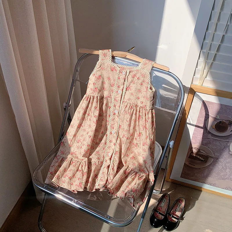 Girl'S Cute Streetwear Flower Cotton Girls Dresses display picture 4
