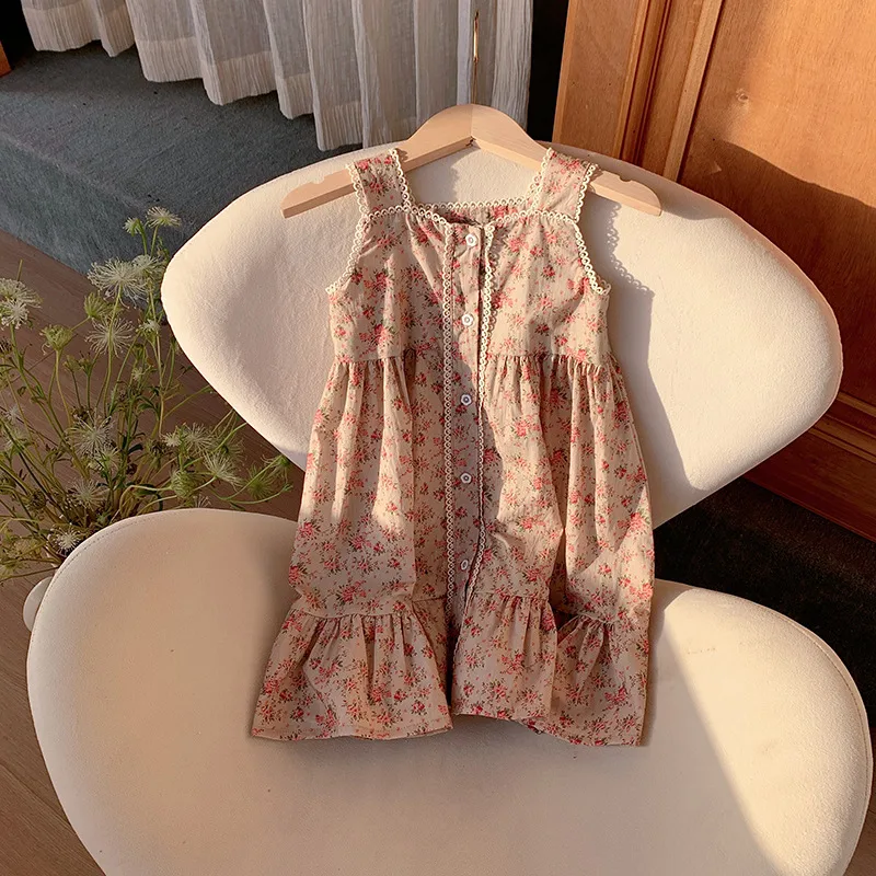 Girl'S Cute Streetwear Flower Cotton Girls Dresses display picture 5