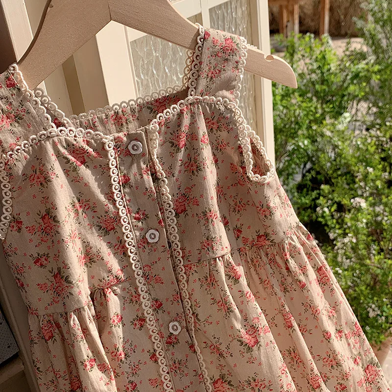 Girl'S Cute Streetwear Flower Cotton Girls Dresses display picture 15