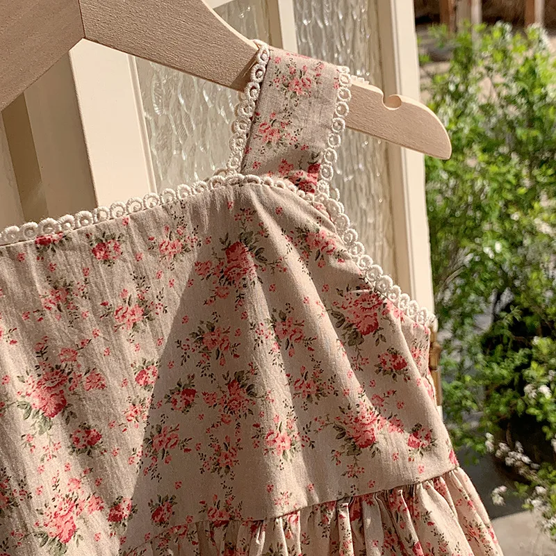 Girl'S Cute Streetwear Flower Cotton Girls Dresses display picture 16
