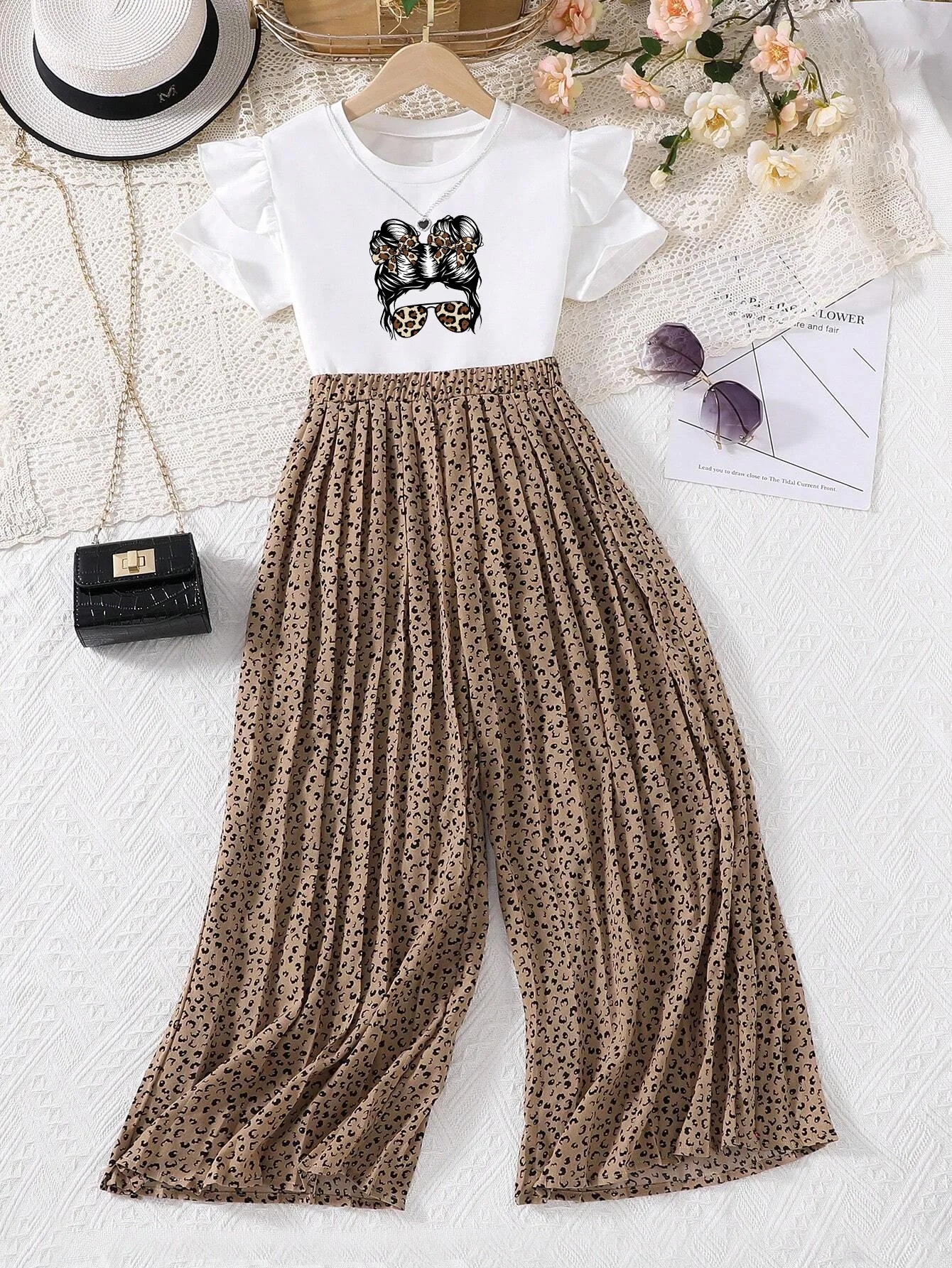Girl'S Casual Leopard Cotton Polyester display picture 2