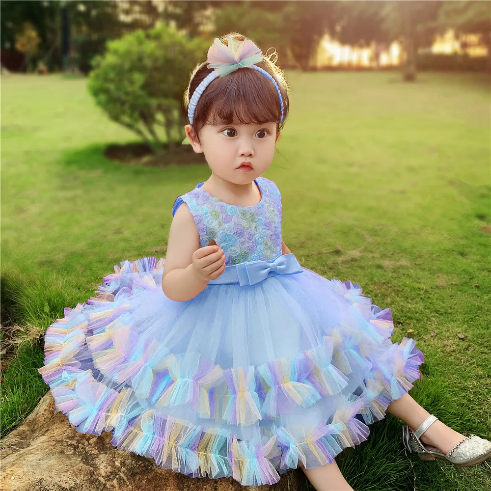 Women's Girl'S Elegant Princess Cute Color Block Bow Knot Polyester display picture 3