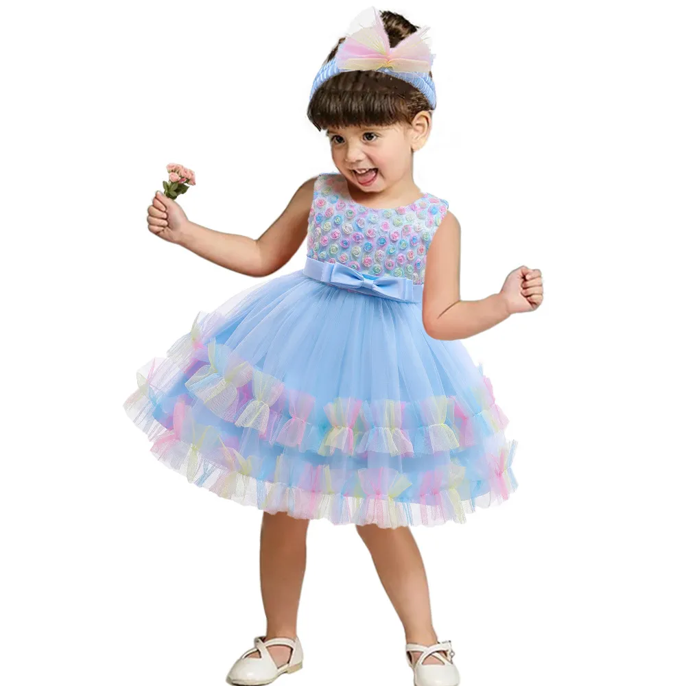 Women's Girl'S Elegant Princess Cute Color Block Bow Knot Polyester display picture 8