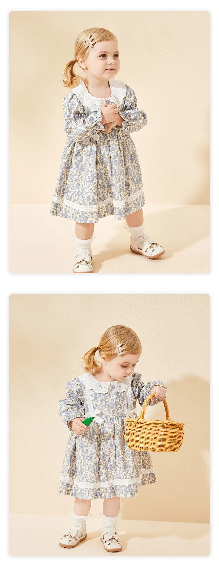 Girl'S Princess Cute Flower Cotton Girls Dresses display picture 1