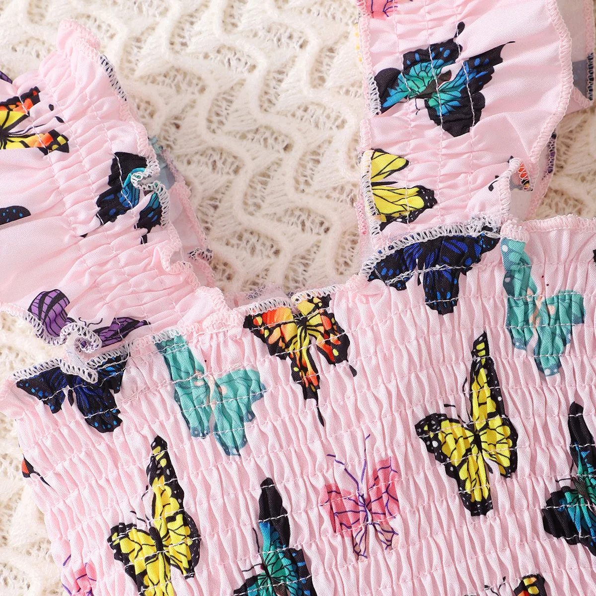 Girl'S Princess Rainbow Butterfly Leopard Polyester Girls Dresses display picture 12