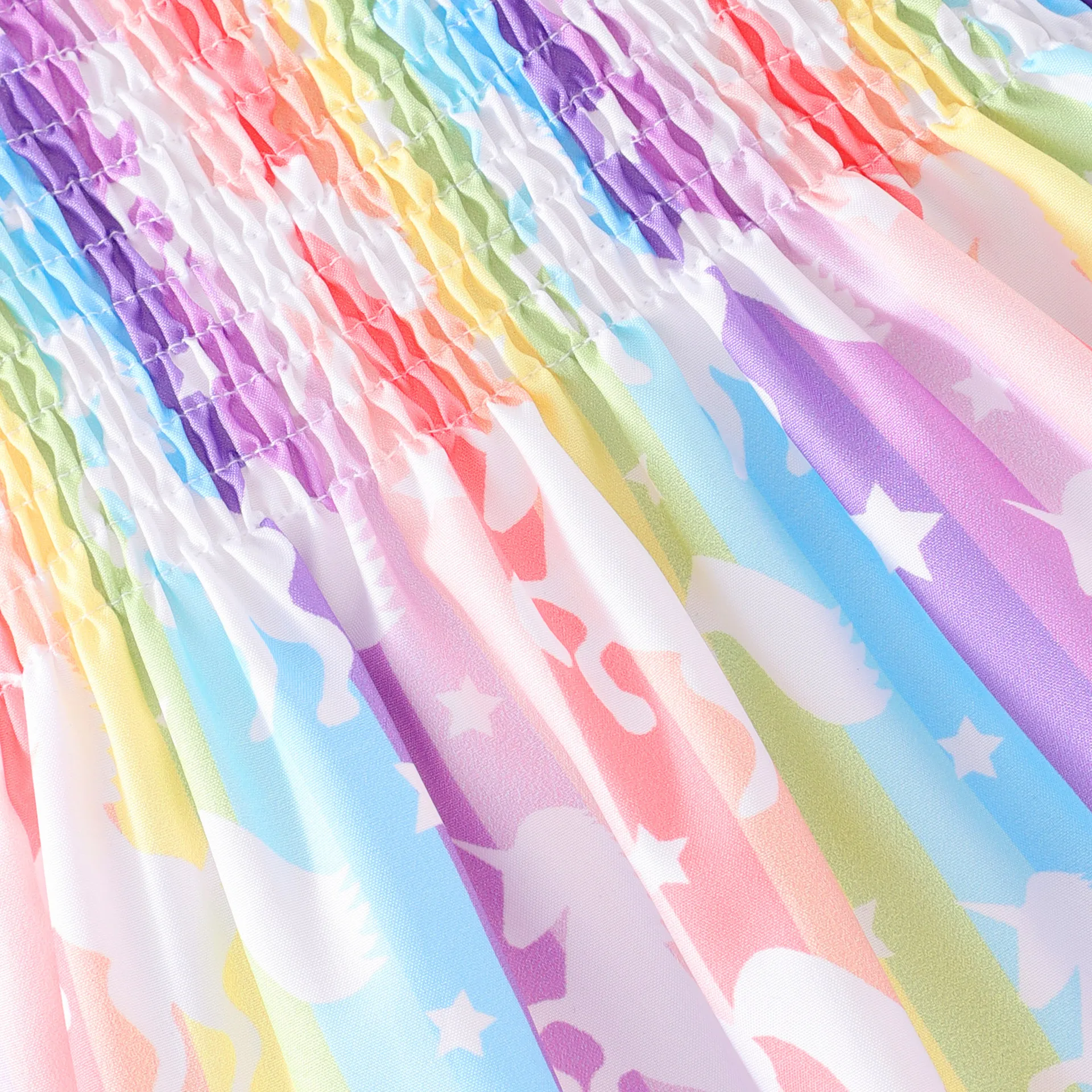 Girl'S Princess Rainbow Butterfly Leopard Polyester Girls Dresses display picture 21