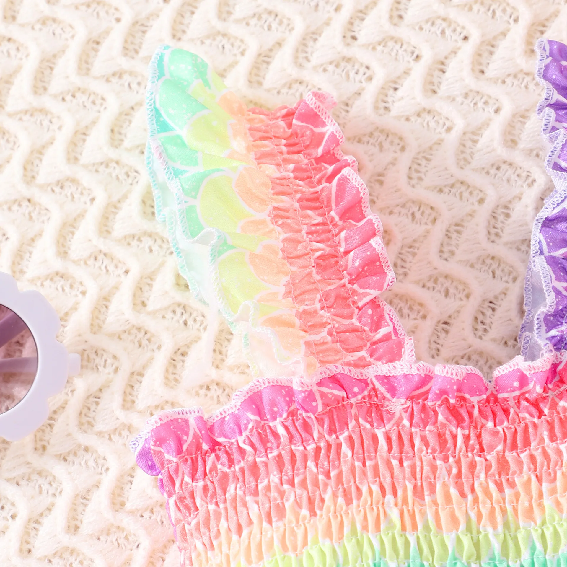 Girl'S Princess Rainbow Butterfly Leopard Polyester Girls Dresses display picture 28
