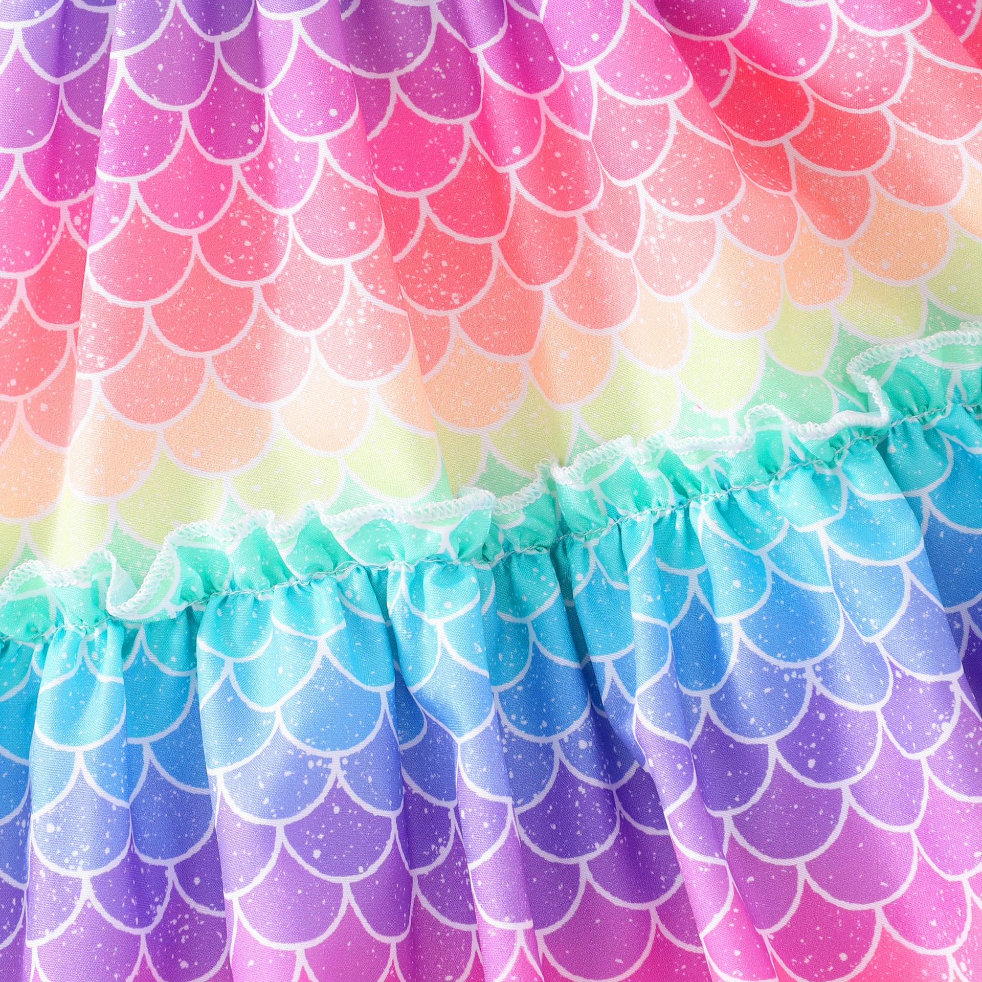 Girl'S Princess Rainbow Butterfly Leopard Polyester Girls Dresses display picture 30