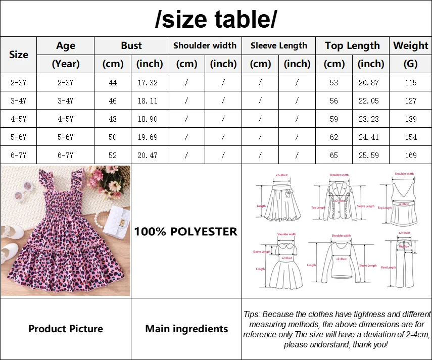 Girl'S Princess Rainbow Butterfly Leopard Polyester Girls Dresses display picture 40