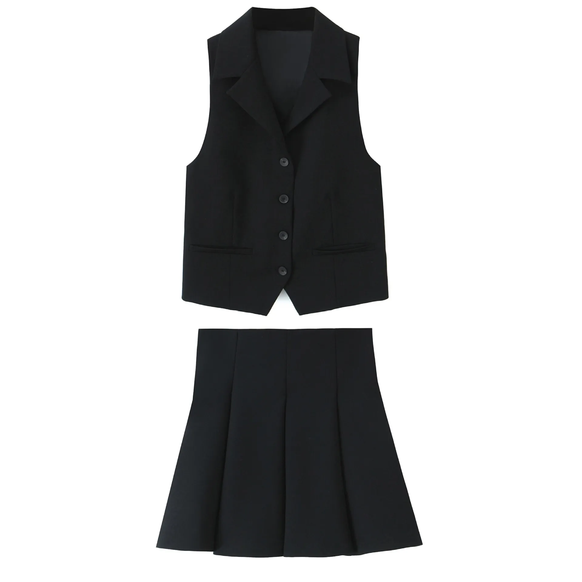 Weekend Women's Streetwear Solid Color Polyester Skirt Co-ord Set Shorts Sets display picture 1