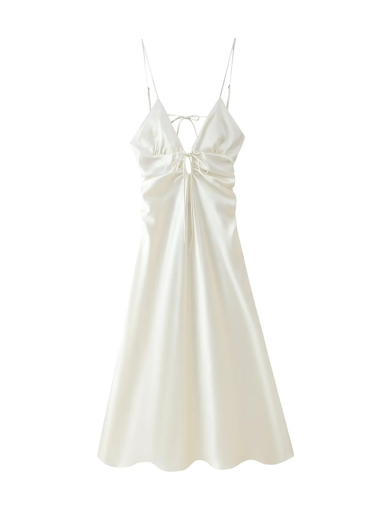 Women's Strap Dress Elegant Strap Sleeveless Solid Color Maxi Long Dress Holiday Travel Daily display picture 1
