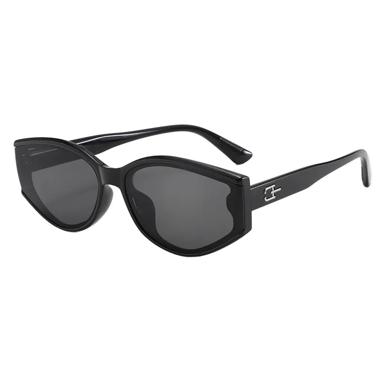 Casual Luxurious Romantic Oval PC UV400 Protection Resin Oval Frame Full Frame Glasses display picture 5