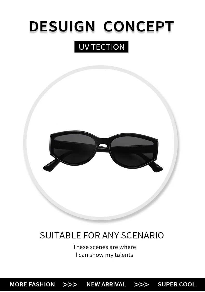 Casual Retro Streetwear Solid Color Pc Cat Eye Full Frame Glasses display picture 2