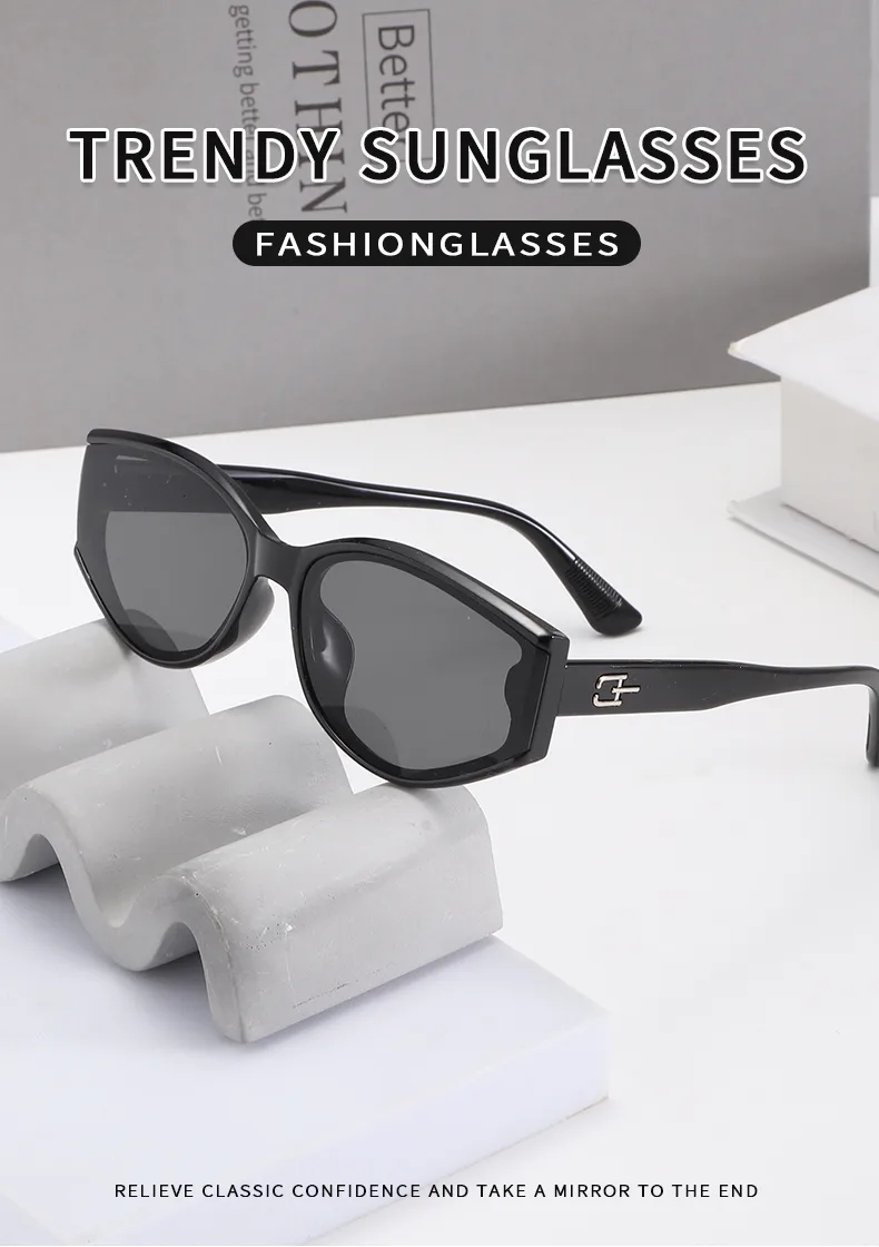 Casual Retro Streetwear Solid Color Pc Cat Eye Full Frame Glasses display picture 1
