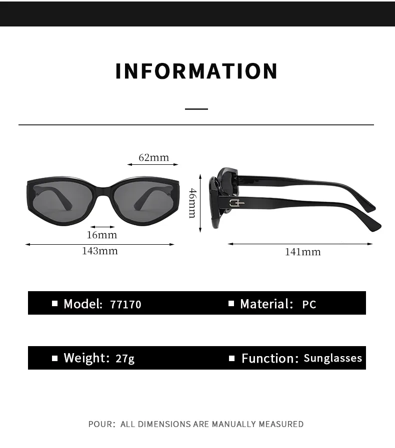 Casual Retro Streetwear Solid Color Pc Cat Eye Full Frame Glasses display picture 8