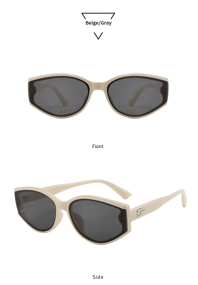 Casual Retro Streetwear Solid Color Pc Cat Eye Full Frame Glasses display picture 12