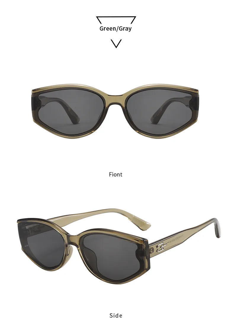 Casual Retro Streetwear Solid Color Pc Cat Eye Full Frame Glasses display picture 15