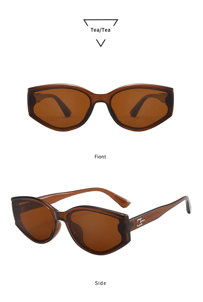 Casual Retro Streetwear Solid Color Pc Cat Eye Full Frame Glasses display picture 16