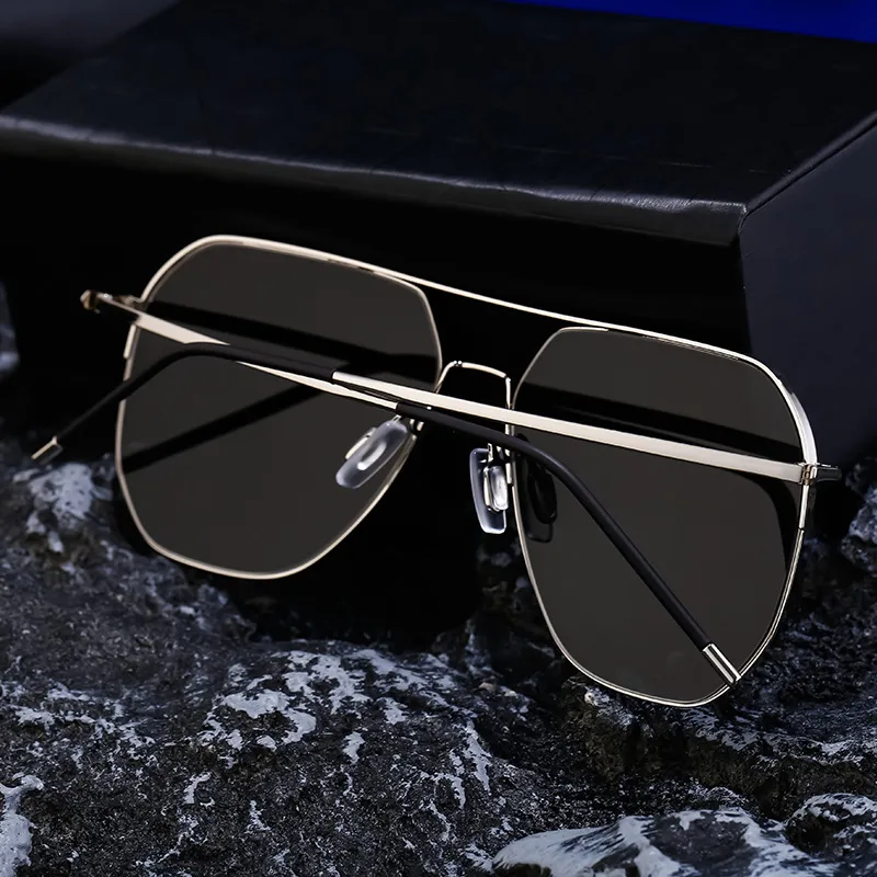 Streetwear Geometric UV400 Protection Nylon Square Half Frame Glasses display picture 2