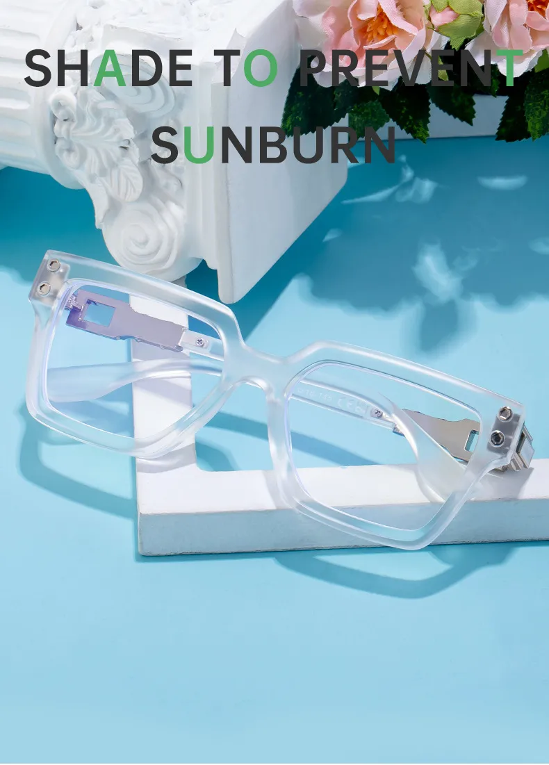 Streetwear Geometric Tac UV400 Protection Square Full Frame Glasses display picture 3