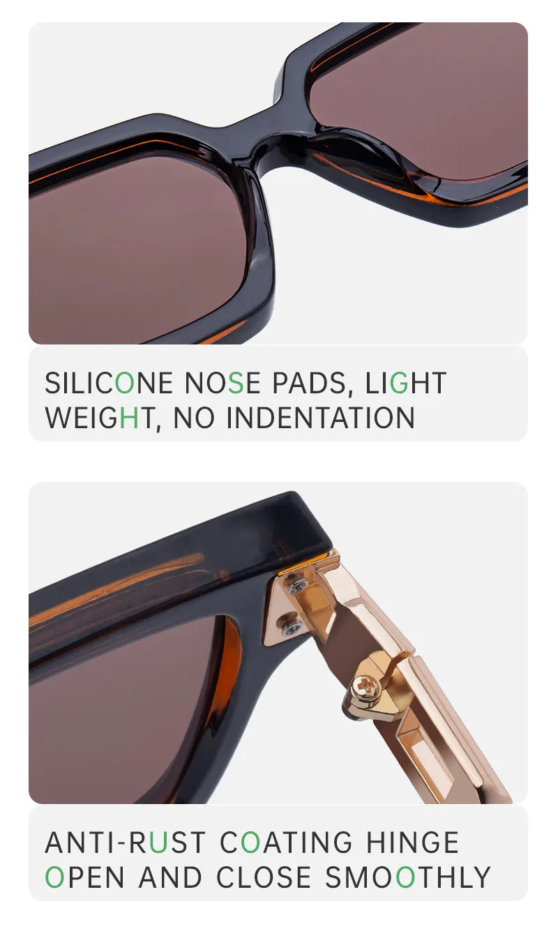 Streetwear Geometric Tac UV400 Protection Square Full Frame Glasses display picture 9