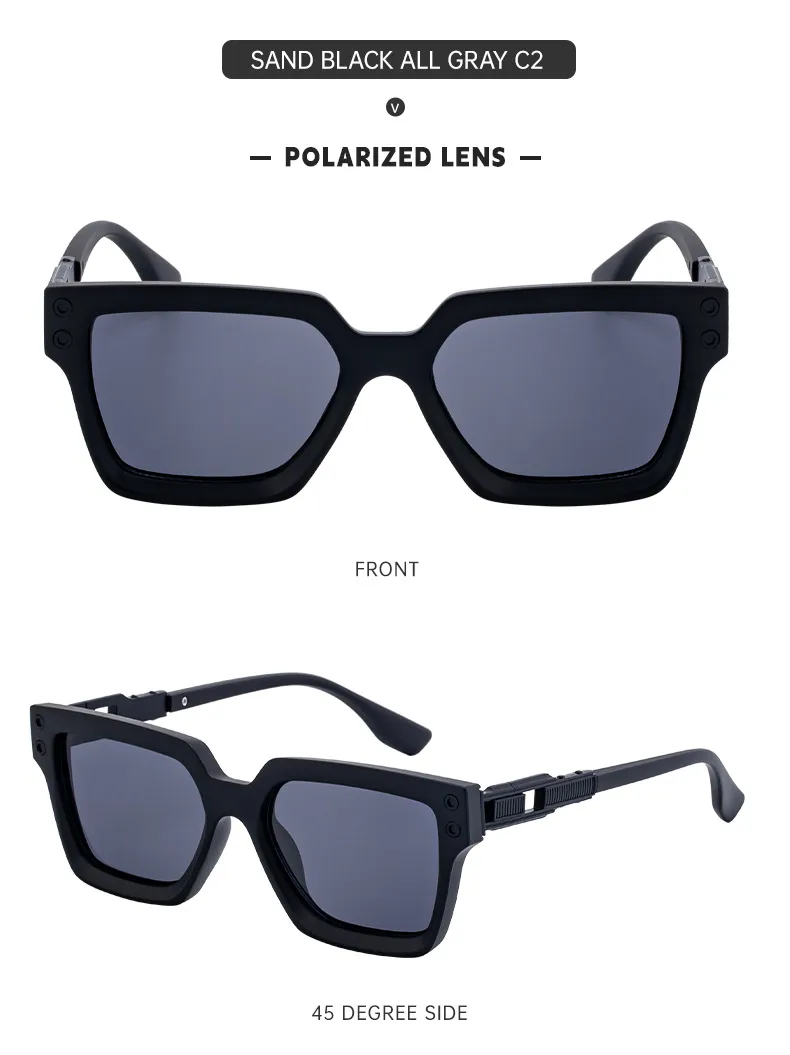 Streetwear Geometric Tac UV400 Protection Square Full Frame Glasses display picture 13