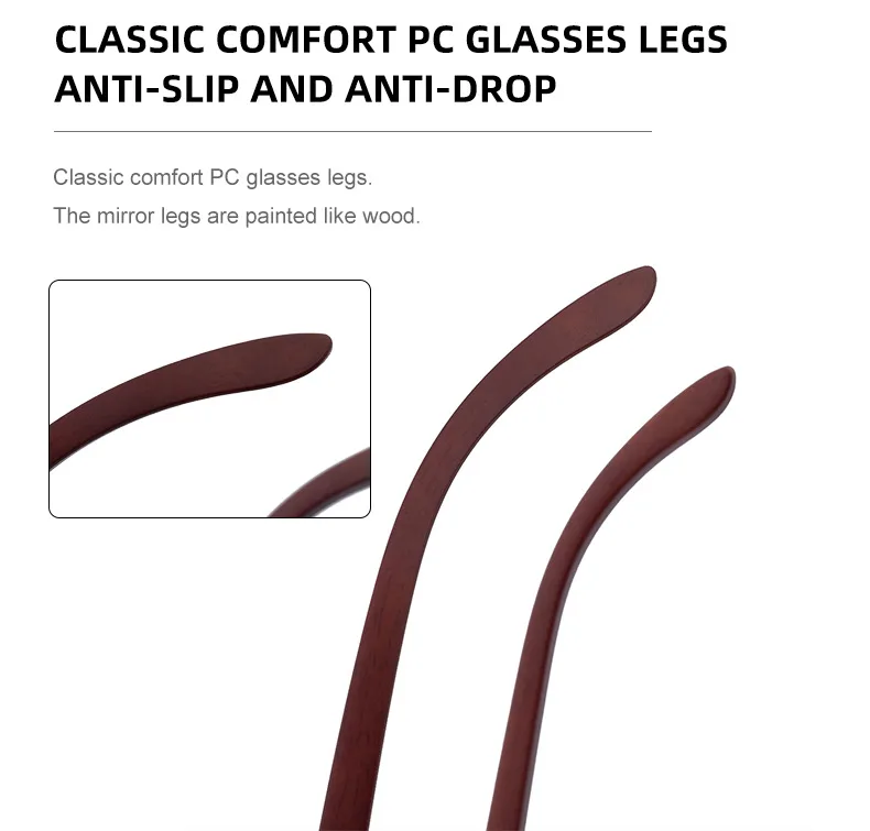 New  Retro Frameless Sunglasses Men's Diamond Cut Edge Imitation Wood Pattern Sunglasses Legs Men's  Wholesale display picture 8