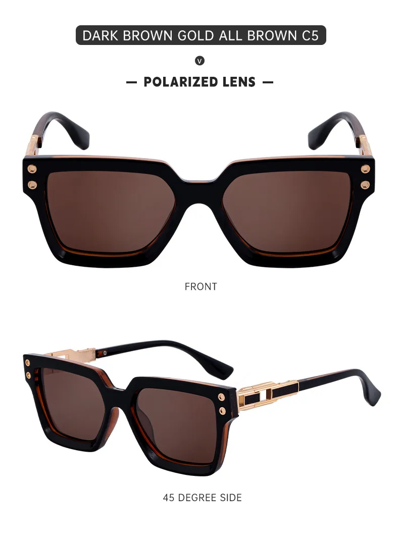 Streetwear Geometric Tac UV400 Protection Square Full Frame Glasses display picture 14