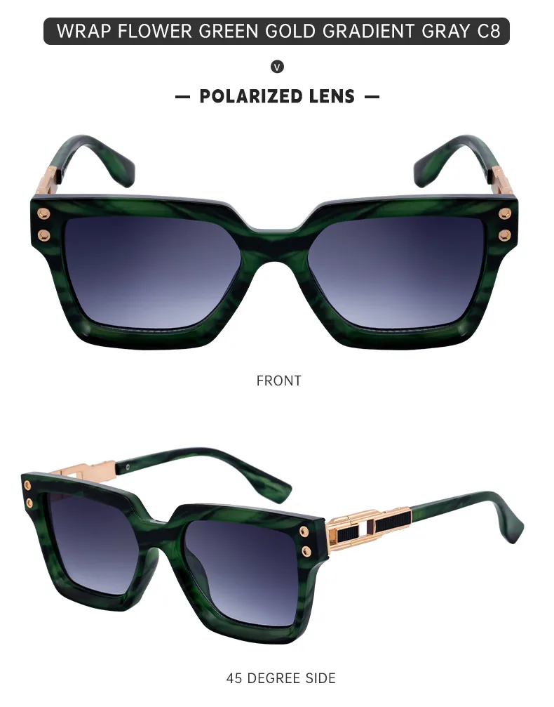 Streetwear Geometric Tac UV400 Protection Square Full Frame Glasses display picture 16