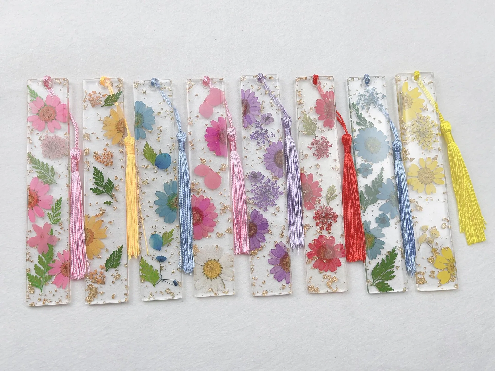 1 Piece Flower School Graduation Resin Pastoral Simple Style Bookmark display picture 3