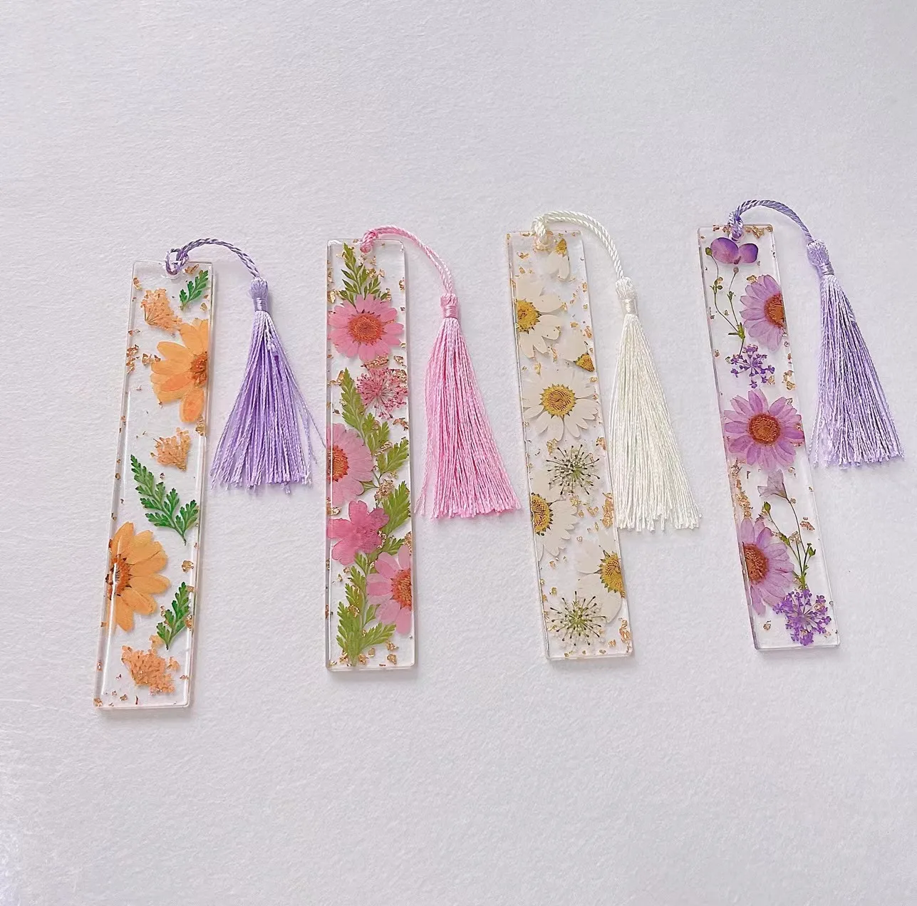 1 Piece Flower School Graduation Resin Pastoral Simple Style Bookmark display picture 18