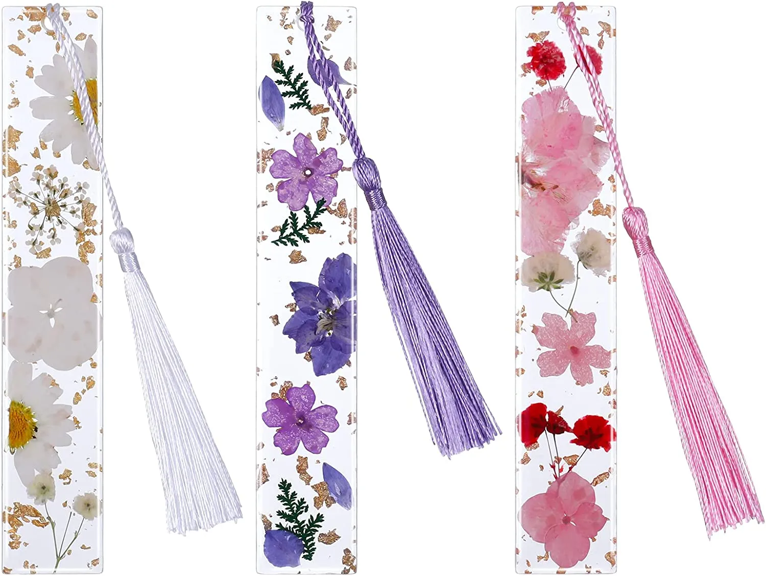 1 Piece Flower School Graduation Resin Pastoral Simple Style Bookmark display picture 4