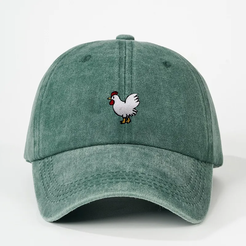 Unisex Casual Simple Style Streetwear Cock Embroidery Curved Eaves Baseball Cap display picture 3