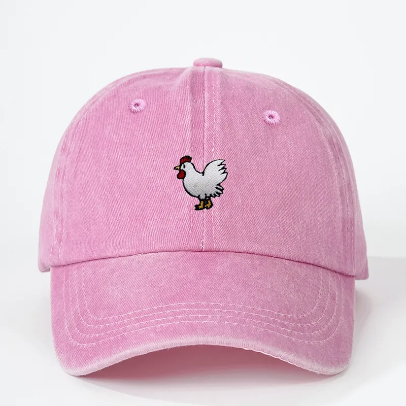 Unisex Casual Simple Style Streetwear Cock Embroidery Curved Eaves Baseball Cap display picture 6