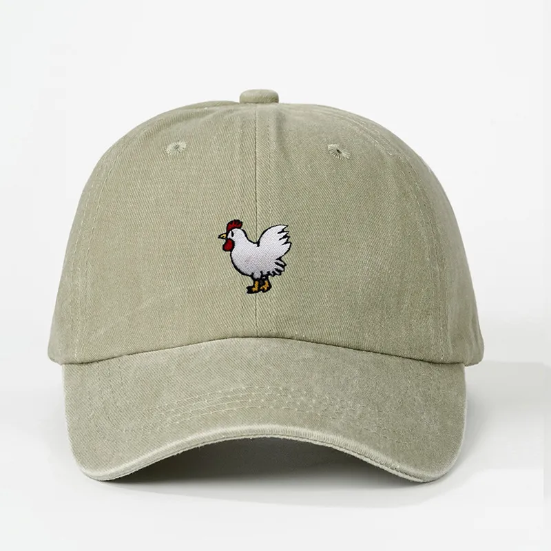 Unisex Casual Simple Style Streetwear Cock Embroidery Curved Eaves Baseball Cap display picture 2