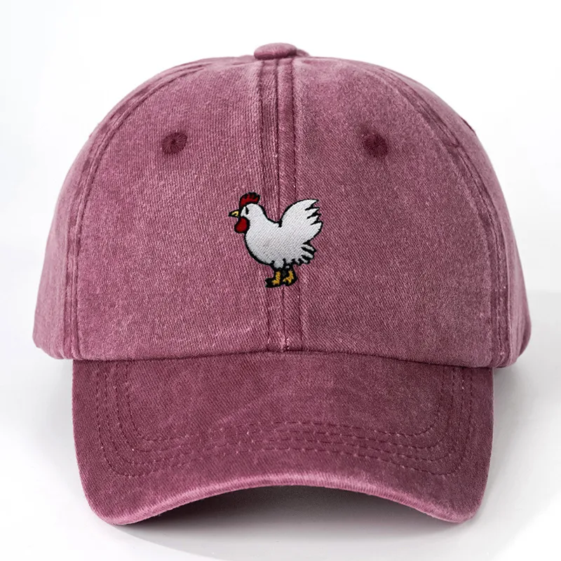 Unisex Casual Simple Style Streetwear Cock Embroidery Curved Eaves Baseball Cap display picture 4
