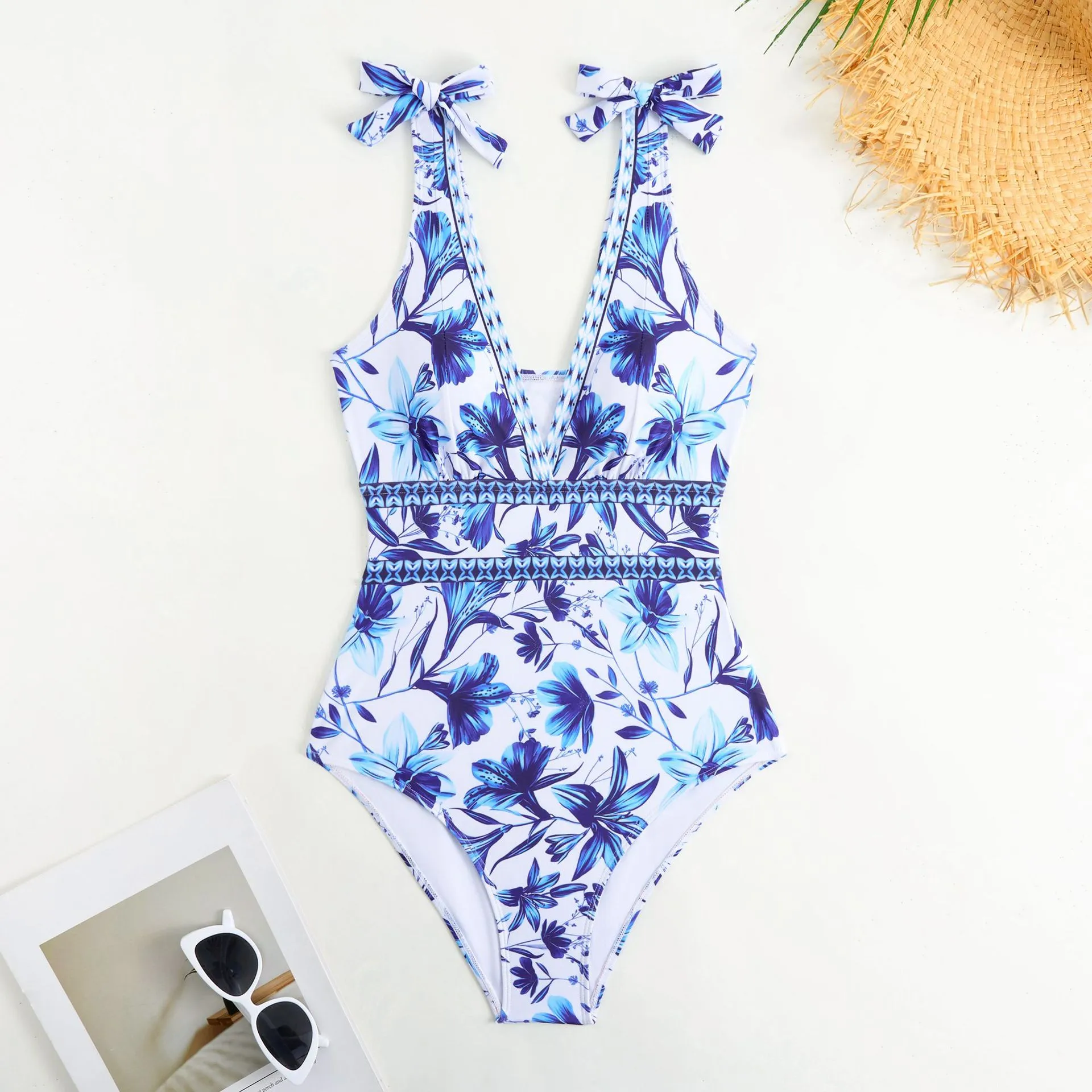 Women's Elegant Lady Streetwear Printing 2 Pieces One Piece Swimwear display picture 5