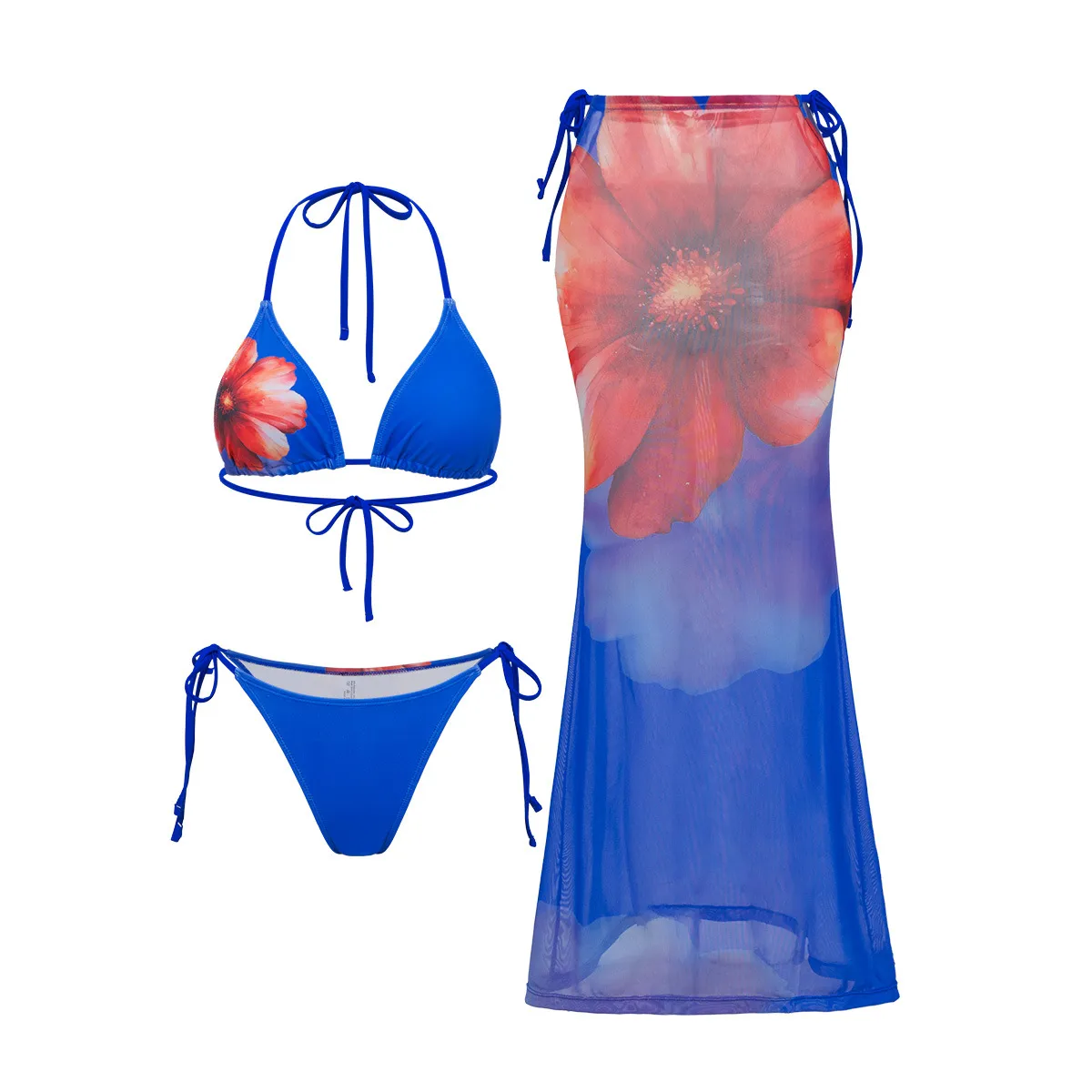 Women's Sexy Printing 3 Pieces Set Swimwear display picture 8