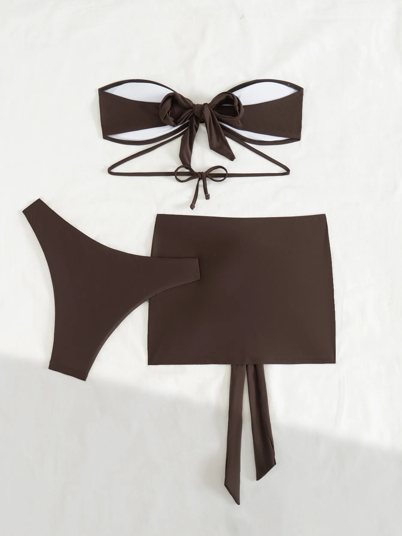 Women's Sexy Solid Color 3 Pieces Set Swimwear display picture 6