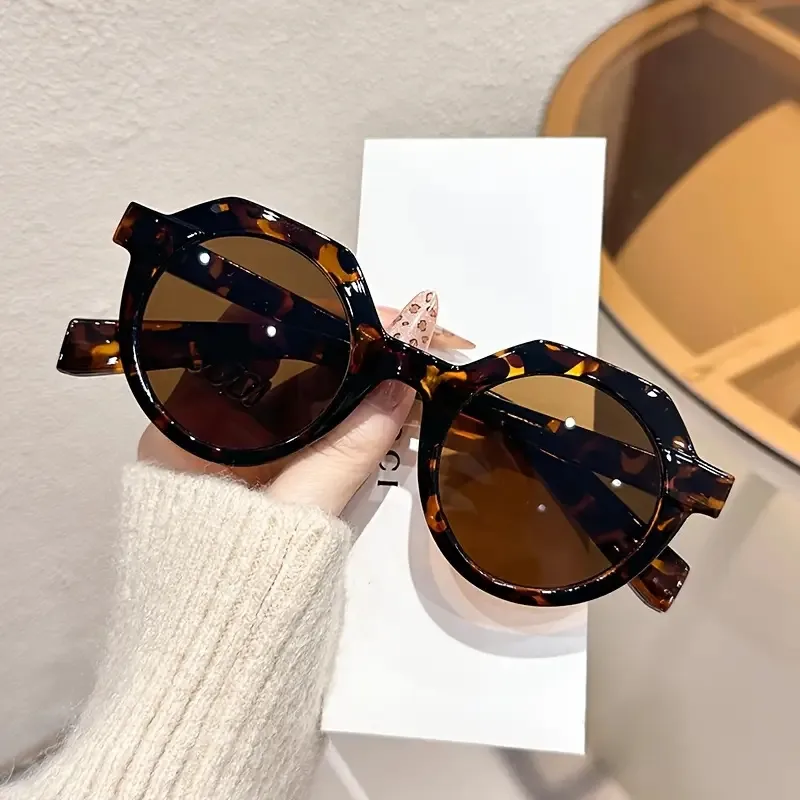 Casual Hip-Hop Novelty Geometric Ac Round Frame Full Frame Glasses display picture 2