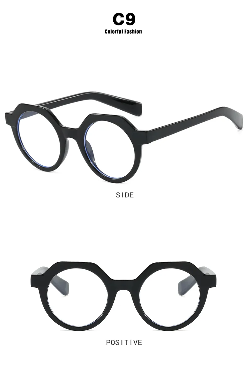 Casual Hip-Hop Novelty Geometric Ac Round Frame Full Frame Glasses display picture 16