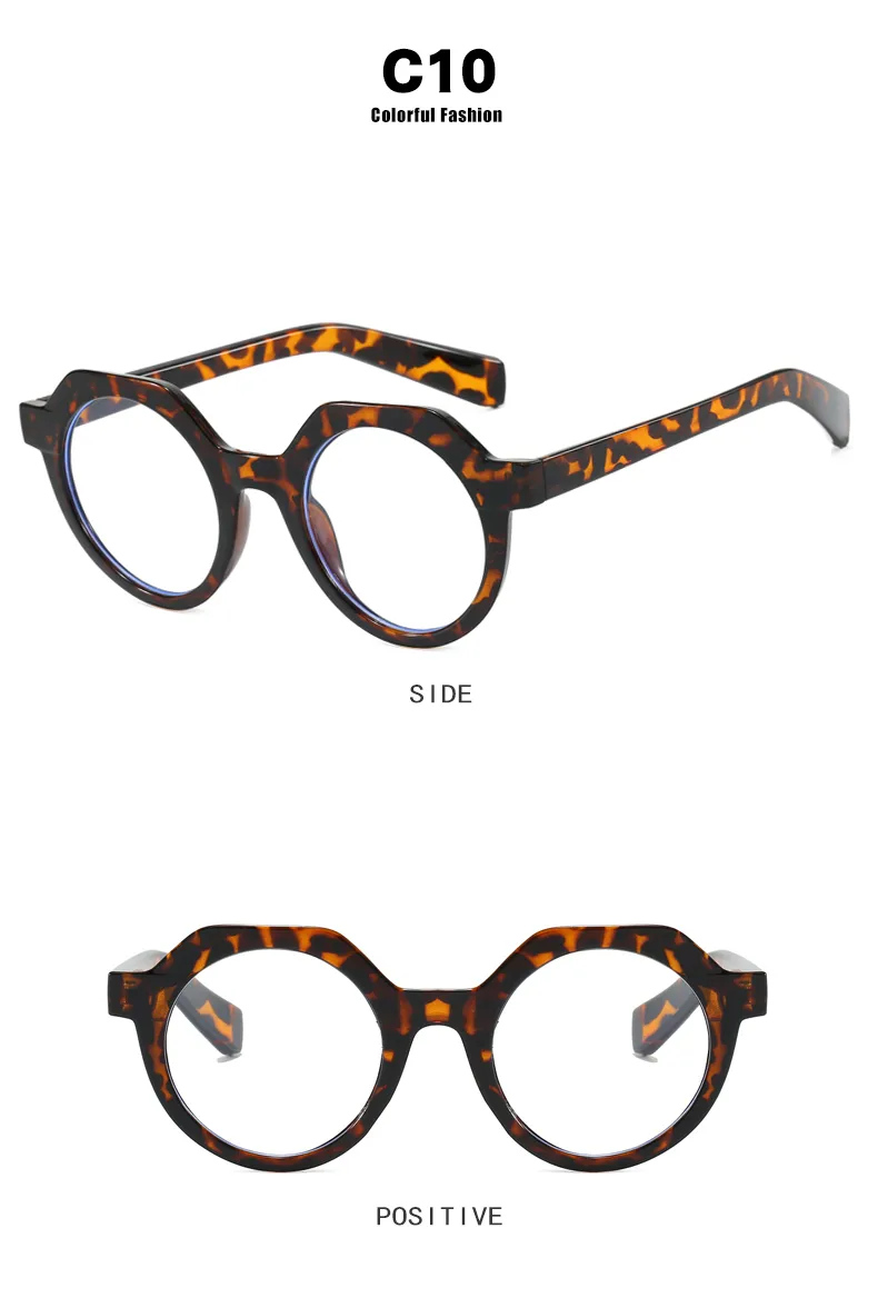 Casual Hip-Hop Novelty Geometric Ac Round Frame Full Frame Glasses display picture 17
