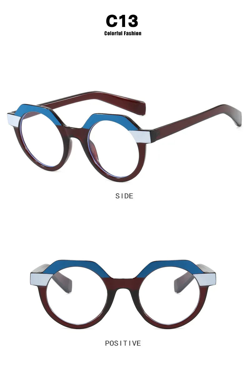 Casual Hip-Hop Novelty Geometric Ac Round Frame Full Frame Glasses display picture 20