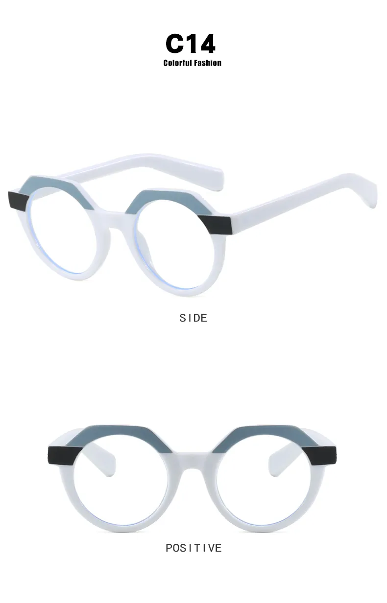 Casual Hip-Hop Novelty Geometric Ac Round Frame Full Frame Glasses display picture 21